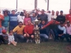 2003 – Jogadores e torcida do Botafogo comemoram o título de campeão amador.