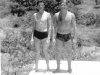 1958 – Dois dos nadadores pioneiros da SES: José Marcondes e Davis Bruscagin de Assis. 