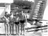 1957 – Quatro nadadores pioneiros da SES: Rodolfo Galvani, Davis Assis, Mauricio Mariotto e José Marcondes. 