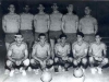 1965 – Seleção Sanjoanense de Basquete da Comissão Municipal de Esportes: em pé, Dito Sêco, Zé Roberto Pedrão, Aureliano, Valtinho Luhmann, Aldo Milan e Rossi; agachados, Pedro Russo, Neto, Ademir Gebara, João Ruiz e Márcio.