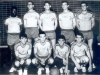 1965 – Time de basquete da Comissão Municipal de Esportes: em pé, Paulinho Preto, Valtinho Luhmann, Aureliano, Aldo Milan e Dito Sêco; agachados, João Ruiz, Neto, Camarinha e Rubens Tanaka.