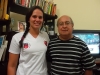 2011 – Maria Caroline Ferreira, sanjoanense, nadadora do Flamengo e Marinha Brasileira, com Leivinha.