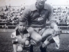 1959 – Dúsca (Jaime Giollo), um dos maiores goleiros sanjoanenses de todos os tempos, quando defendia o Comercial de Ribeirão Preto. Ao seu lado, o filho Jaiminho.