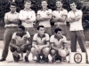 1960 – Liga Católica: em pé, Zézinho Povêda, Zé Chico, Manéco, Nêge Jacob e Nicolinha; agachados, Ninho, Jair Quebradas e Nani. 