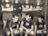 1963 – Time do Grêmio Augusto de Freitas, que pertencia ao Instituto de Educação: em pé, César Ciacco, Raul Nora, Bogê e Pagão; agachados, Xepê, Miguel Jacob e Carneiro.