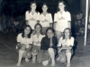 1970 – Time de futebol de salão feminino do Ginásio Estadual, em partida na cidade de Aguai contra o Colégio Comercial: em pé, Valéria, Marta Ludovice e Eliana Picinato; agachadas, Ângela, Laís, Benê e Marieta Brás.    