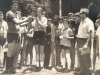 1972 – Homenagem do Sargento Alvarenga à árbitra Lea Campos, especialmente convidada para apitar a partida beneficente entre Lions (com camisa da Esportiva) e  Rotary Club (camisa do Palmeiras), no Getúlio Vargas Filho.