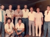 1983 – Time do Ferro Velho recebendo troféu pelo título do campeonato de futebol de salão conquistado no Palmeiras Futebol Clube: em pé, Zé Ernesto, Parmejani, Cássio, Telmo, Paulo Roberto Merlin, Ito Amorim e Nivaldo Maniassi; agachados, Tripa e Zé Hamilton.