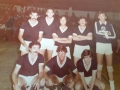 1983 - Time de futsal do Bradesco: em pé, Rui Souza, Netto, Japão, Cunha e Cassiano; agachados, Toninho Bigode, Floriano e Serginho.