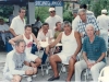 1998 – Encontro de Amigos: em pé, Zézo Fonsêca, Leivinha e Mauro Ramos de Oliveira; sentados, Manoel Nogueira, João Guarda, Zéca Leite, João Mangú, Daio e Bellini.