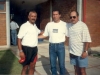 1997 – Rio de Janeiro, encontro no CT do Flamengo: Júnior, Rondinelli e Leivinha.