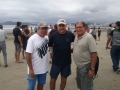 2013 - Ponta da Praia: Leivinha e dois ex-meias do Santos FC, Pita e Nenê Belarmino.