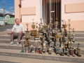 2019 - Troféus ganhos na história pelo CD São Lázaro, no futebol e da Escola de Samba. Na foto, Valdemar de Melo (Canarinho), último presidente do saudoso clube que completaria 70 anos em 24 de junho de 2019.  