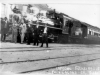 1930 - Foto histórica: alguns jogadores do Palmeiras no terminal ferroviário da cidade mineira de Caldas, antes de uma partida amistosa.  