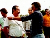 1979 – O presidente do Palmeiras – Antenor José Bernardes – recebendo a faixa de campeão da 1ª Divisão do representante da FPF. Logo atrás, seu pai, João Lúcio (presidente de honra do clube) e o treinador Acosta, à esquerda na foto.