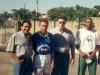 1998 – O ex-ídolo do Palmeiras local, Mirandinha, antes de um jogo-exibição no CSU da Prefeitura. Ao seu lado direito, Títi e, à esquerda, o prefeito Laert Teixeira e o professor Caxambú.