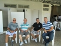 06/12/2014 - Estádio Getúlio Vargas Filho, finais da Copa UniFEOB: Leivinha, Vicente Borges (presidente do Palmeiras), Claudinho Ferreira (vice-presidente) e o presidente da Sociedade Esportiva Sanjoanense, Lúcio Doval.