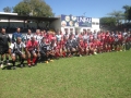 2016 - Jogadores de Palmeiras e Esportiva posam juntos na foto histórica do centenário da rubro-negra. Clássico não acontecia na cidade desde 1984.