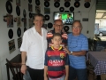 2015 - Visita do maior ídolo da história do Palmeiras - Mirandinha - à cidade. Na foto ainda estão o ex-goleiro Mutuluvik, Leivinha e o filho do atacante, Thomas. 