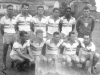 1957 – Em pé, Binho Peres, Dino Célio, João Tomate, Dedé, Baltazar e Miltão Pigati; agachados, Loiro, Assis Mourão, Colé, Faé e Aires Diniz. 
