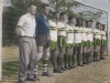 1960 – Da esquerda para a direita, Lúcio Penha, Miltão, Pedro Barba, Colé, Dirceu, Baltazar, Loiro, Faé, Roberto Fajardo, Dino Célio, Dedé e Binho Peres.