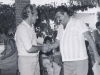 1973 – Reencontro de dois atletas do clube, em dia de festa: Martarello e Pedrinho Dragão.