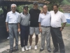 1999 – Encontro de Amigos: da esquerda para a direita, Venicio Nogueira, Leivinha, Alexandre Finazzi, Efraim Nogueira e o ex-goleiro Paulinho Malúco. 