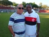 2013 - Presença do Flamengo em amistoso de Masters na Sociedade Esportiva Sanjoanense: Leivinha e Adílio.
