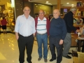 2015 - Lançamento do livro "Bellini, o primeiro capitão campeão", no Shopping Higienópolis (SP): Dino Sani, Leivinha e Rubens Minelli.