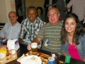 2013 - Restaurante Don Caneco, reunião da imprensa sanjoanense: Zé Chico Dogo, Marcelo Gregório, Leivinha e a filha Maria Fernanda.