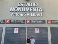 2020 - Estádio do River Plate, ao lado de minha filha Maria Fernanda.
