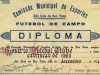 1961 – A Comissão Municipal de Esportes concedeu ao Rosário Futebol Clube um diploma pelo título do Campeonato Amador de 61, assinado pelo presidente da entidade – Joaquim Leonel Barbosa – e pelo prefeito municipal da época, José Ruy de Lima Azevedo.