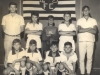1970 - Time infantil de futebol de salão: em pé, Chicão Amorim, Valdir, Jaime, Jair Scalon e o massagista Zinho Gazatto; agachados, César Boaventura, Sérgio Pézudo, Bi e Dejanir.  