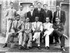 1940 – A bem trajada equipe da SES posando defronte ao hotel em Uberaba, antes da partida contra o time local: em pé, Waldomiro Valim, Pintinho, Jarbas Abdal, Geraldão, Nildes e Eleutério; sentados, Záis, Vitorinho, Odilon, Quinha e Cajúca.