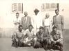 1950 - Jogadores, dirigentes e torcedores: em pé, Antoniazzi, Milton, Sr. Trajano, Joanin Ciacco e Nildes Fontão; agachados, Renato, Paulinho, Herlan e Carolo.