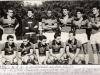 1956 - Esportiva x Botafogo de Ribeirão Preto. Em pé, Alemão, Paulinho, Chocolate, Tatáu, Súla e Catiguá; agachados, Maringo, Faé, Cassiano, Lori e Valdemar.