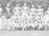 1956 - Em pé, o técnico Elias Assad Simão (Leãozinho), Menoci, Lindóia, Gérson, Gui, Zé Coco e Canhoto; agachados, Dídi Michelazzo, Faé, Martarello, Lilo Cassini e Grilo.