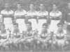 1957 - Em pé, Radar (técnico), Chocolate,Nick, Lúla, Rogério, Lista e Osvaldinho; agachados, Loiro, Mineiro, Cassiano, Gilmar e Paschoal Galli. 