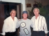 1989 - Visita à Esportiva dos capitães Mauro e Bellini, na foto acompanhados pelo atleta Foguinho.