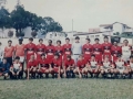 1986 - Elenco do time profissional: em pé, Miltinho Barbeitos (diretor), Ercílio (preparador físico), Jorge Cruz (técnico), Luis Henrique, Talasso, Pereira, Ricardo Bezerra, Júnior, Paulo César, Wilson, Márcio, Lebon, Gilbertinho, João Peitudo (massagista) e Vanjo (diretor); agachados, Teté, Carlinhos (massagista), Tatú, Índio, Paulinho McLaren, Serginho Guaxupé, Flamber, Natal, Adalberto e Marcelo.   